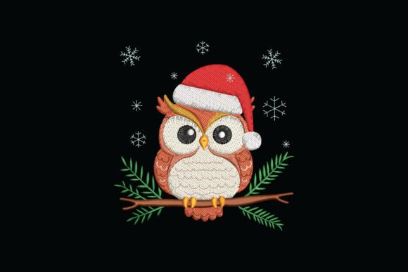 Owl Christmas: A Charming Embroidery Design for Meaningful Gifts