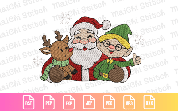 Smiling Santa Friends Embroidery Review