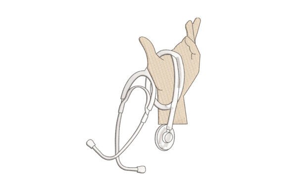 Stethoscope Hand: A Thoughtful Embroidery Design for Meaningful Gifts